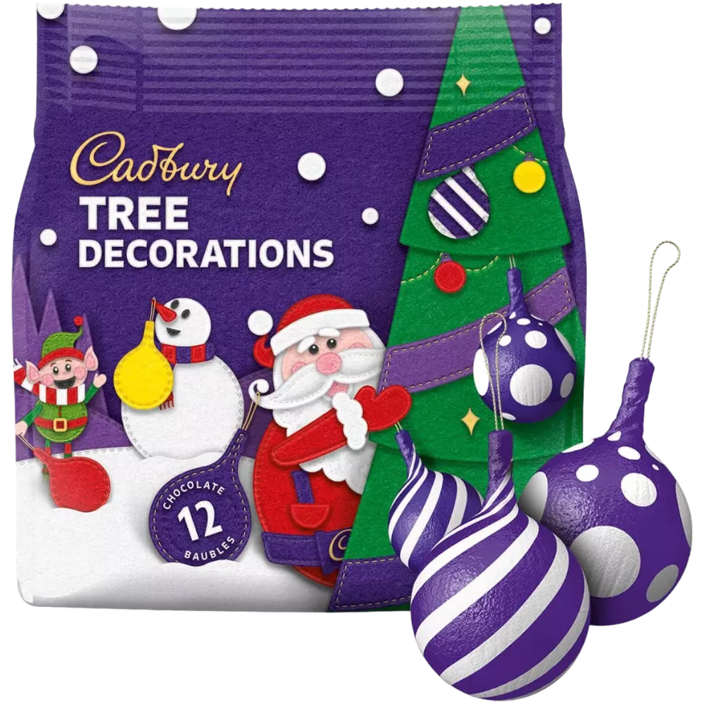 Cadbury Christmas Tree Decorations – 2.5oz (72g)