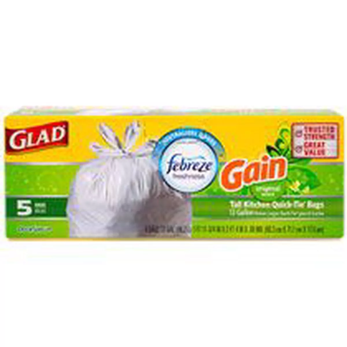 Glad 13 Gallon Trash Bags with Gain